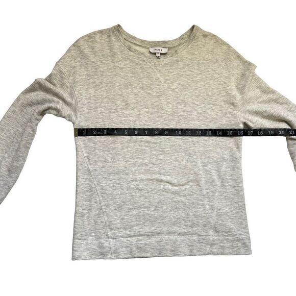 Reiss Long-Sleeve Top Gray Crew Neck Size XSmall Soft Viscose blend - Picture 10 of 11